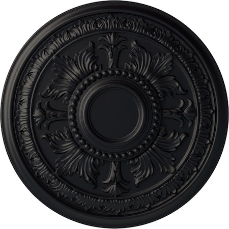 Ekena Millwork Tellson Ceiling Medallion (Fits Canopies up to 6 3/4"), Hand-Painted Steel Gray, 30 5/8"OD x 2 1/2"P CM30TESGS